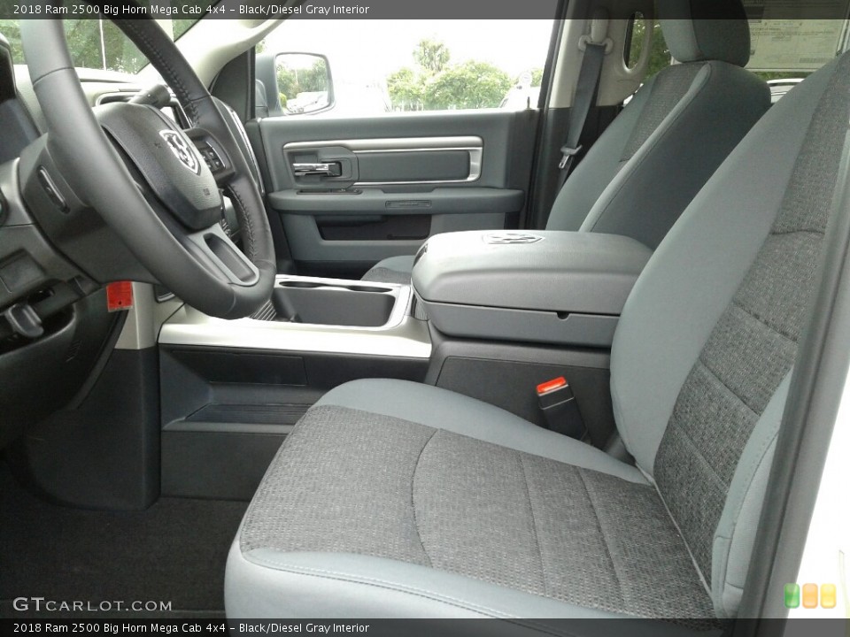 Black/Diesel Gray Interior Photo for the 2018 Ram 2500 Big Horn Mega Cab 4x4 #128555182