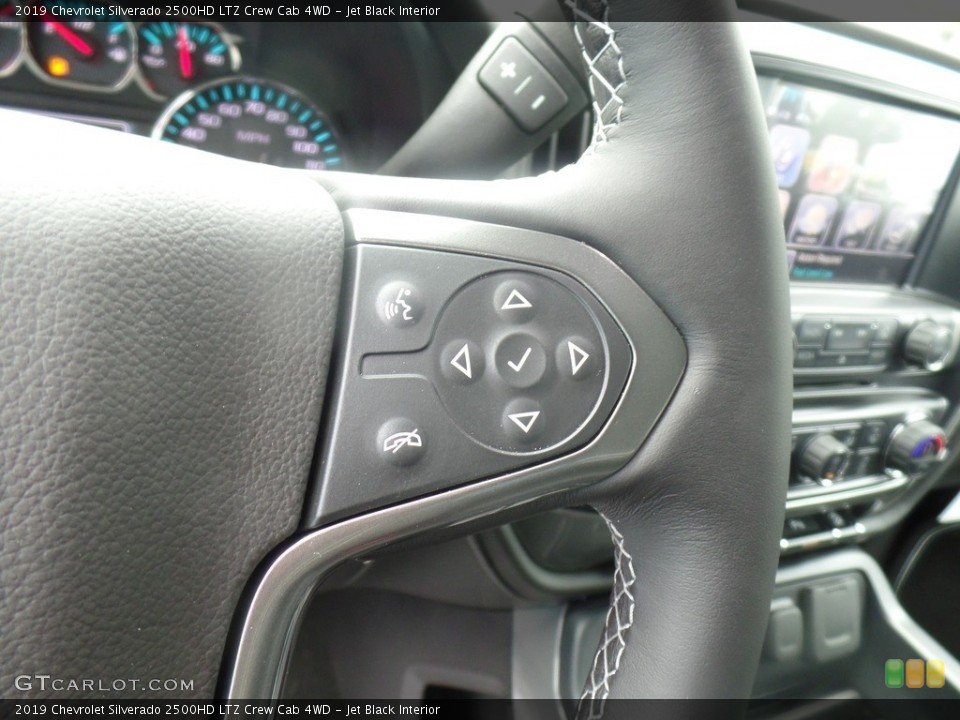 Jet Black Interior Steering Wheel for the 2019 Chevrolet Silverado 2500HD LTZ Crew Cab 4WD #128561161