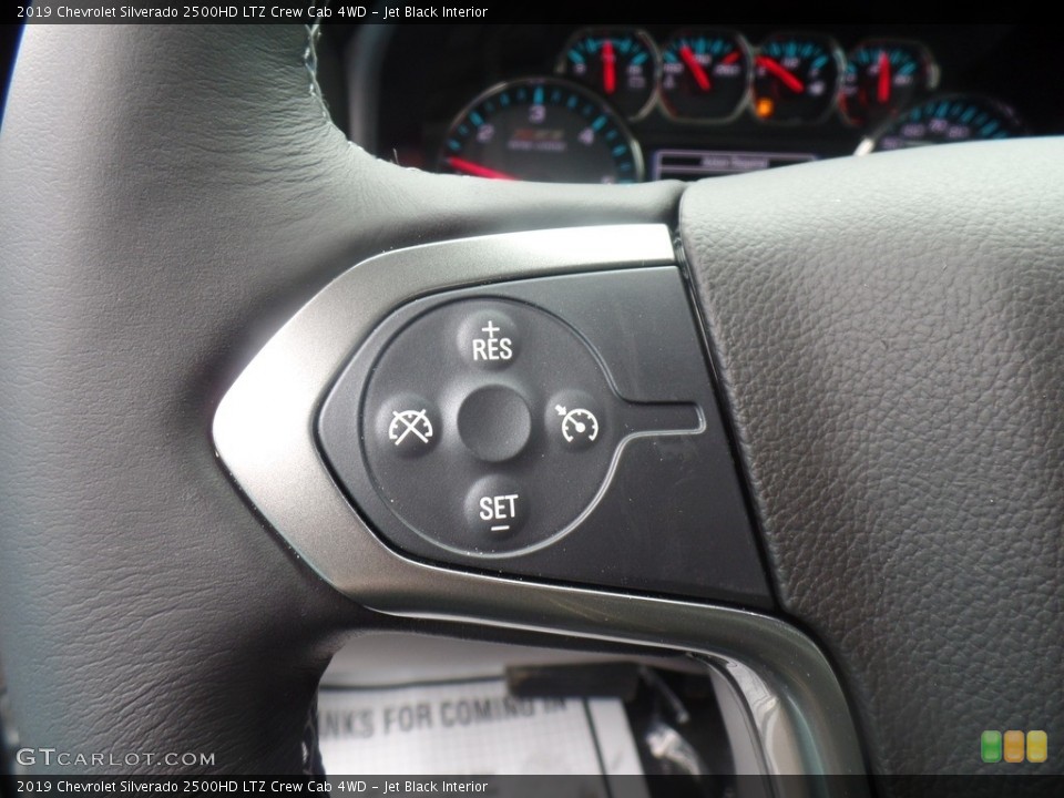 Jet Black Interior Steering Wheel for the 2019 Chevrolet Silverado 2500HD LTZ Crew Cab 4WD #128561167