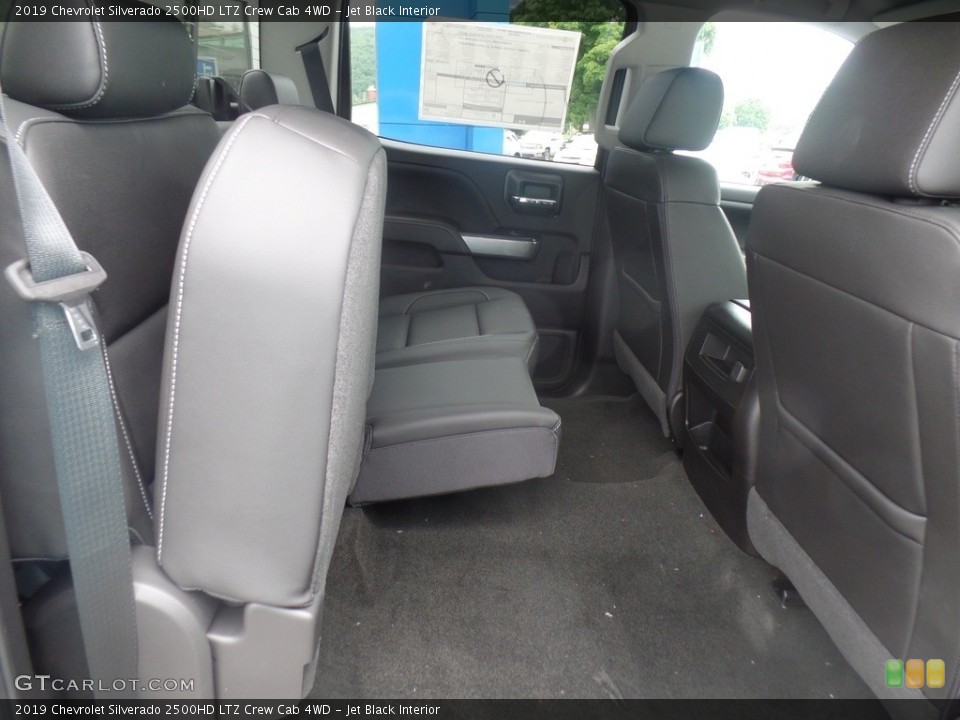 Jet Black Interior Rear Seat for the 2019 Chevrolet Silverado 2500HD LTZ Crew Cab 4WD #128561343
