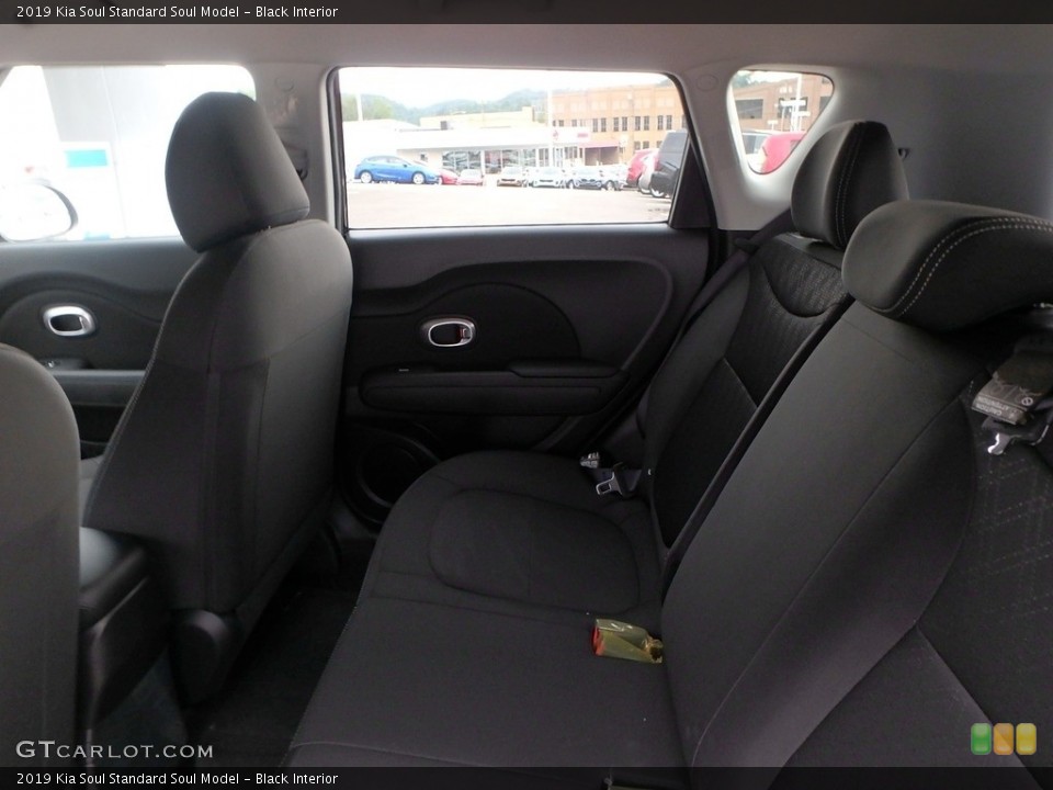 Black Interior Rear Seat for the 2019 Kia Soul  #128565104