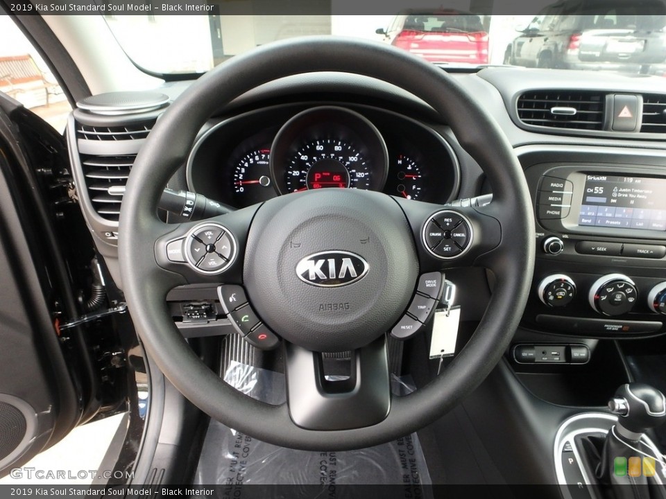 Black Interior Steering Wheel for the 2019 Kia Soul  #128565218