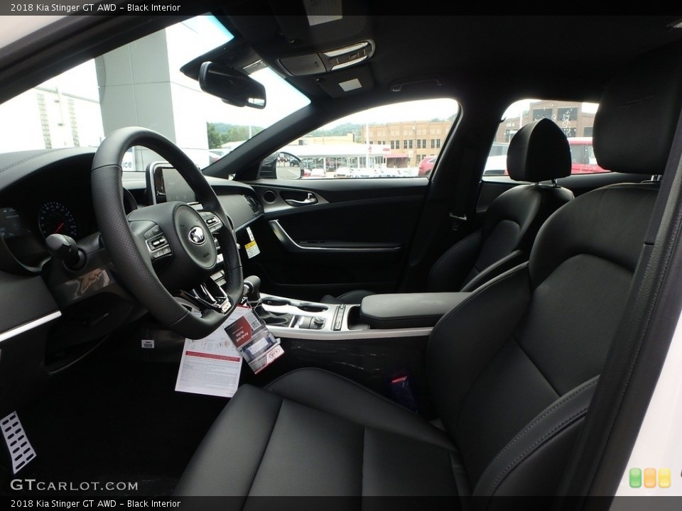 Black Interior Front Seat for the 2018 Kia Stinger GT AWD #128568647