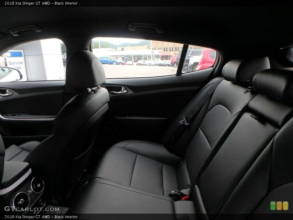 Black Interior Rear Seat for the 2018 Kia Stinger GT AWD #128568668