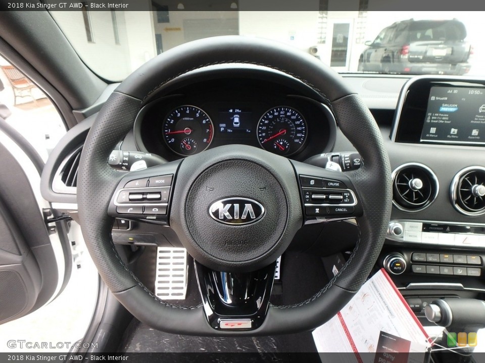 Black Interior Steering Wheel for the 2018 Kia Stinger GT AWD #128568794