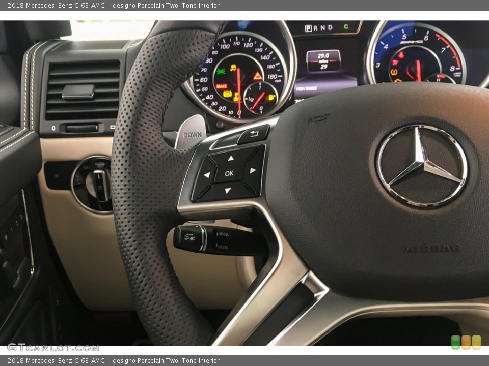 designo Porcelain Two-Tone Interior Controls for the 2018 Mercedes-Benz G 63 AMG #128569085