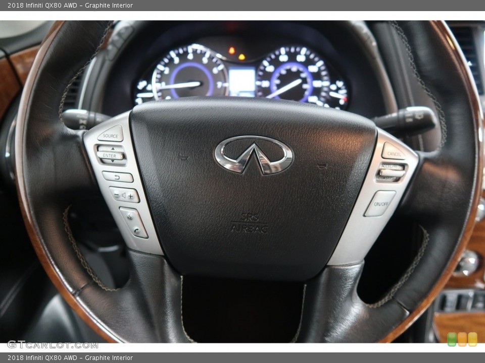 Graphite Interior Steering Wheel for the 2018 Infiniti QX80 AWD #128580374