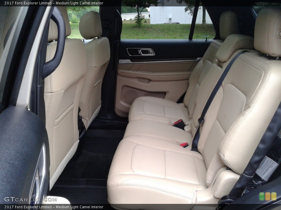 Medium Light Camel Interior Rear Seat for the 2017 Ford Explorer Limited #128584150