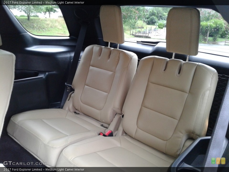 Medium Light Camel Interior Rear Seat for the 2017 Ford Explorer Limited #128584180