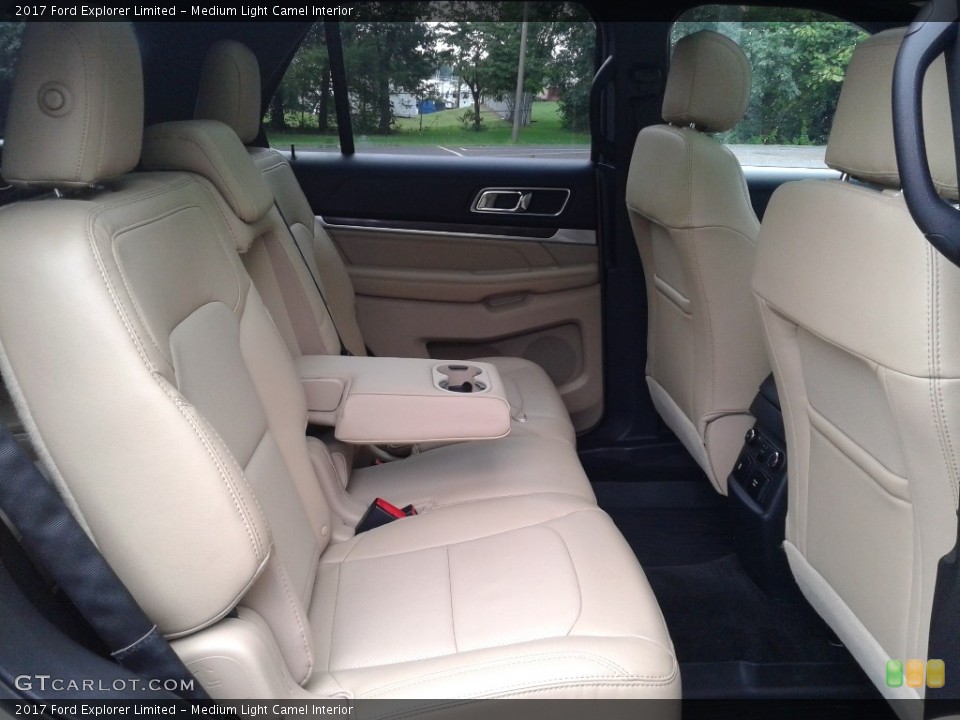 Medium Light Camel Interior Rear Seat for the 2017 Ford Explorer Limited #128584387