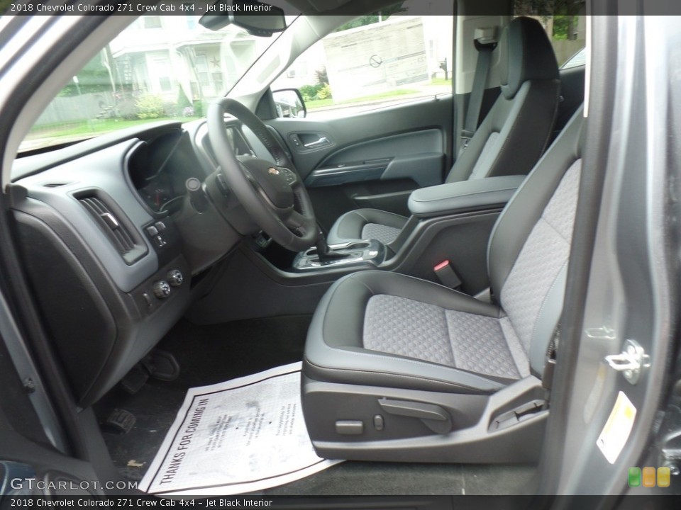 Jet Black Interior Front Seat for the 2018 Chevrolet Colorado Z71 Crew Cab 4x4 #128589856