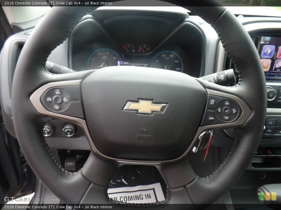 Jet Black Interior Steering Wheel for the 2018 Chevrolet Colorado Z71 Crew Cab 4x4 #128589955