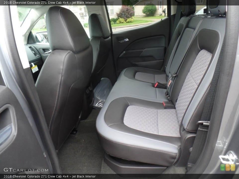 Jet Black Interior Rear Seat for the 2018 Chevrolet Colorado Z71 Crew Cab 4x4 #128590348