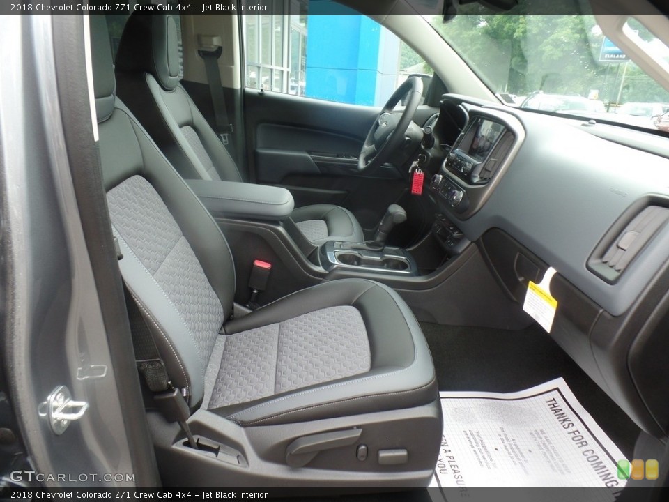 Jet Black Interior Front Seat for the 2018 Chevrolet Colorado Z71 Crew Cab 4x4 #128590474