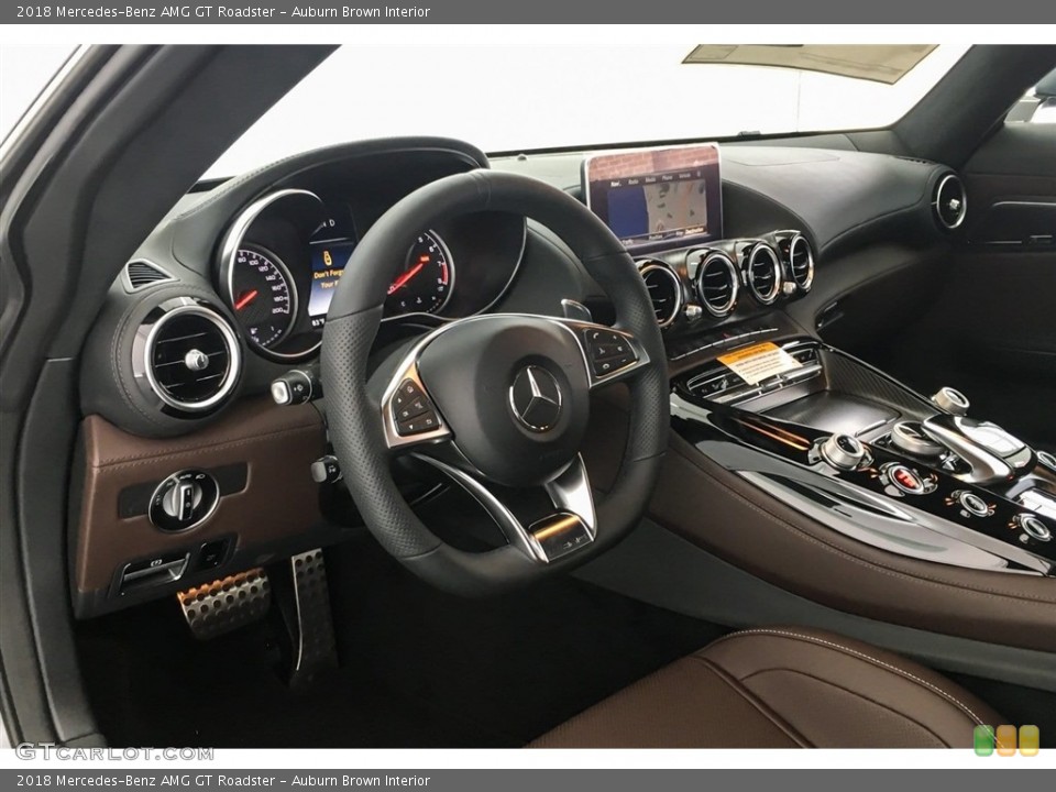 Auburn Brown Interior Dashboard for the 2018 Mercedes-Benz AMG GT Roadster #128592703