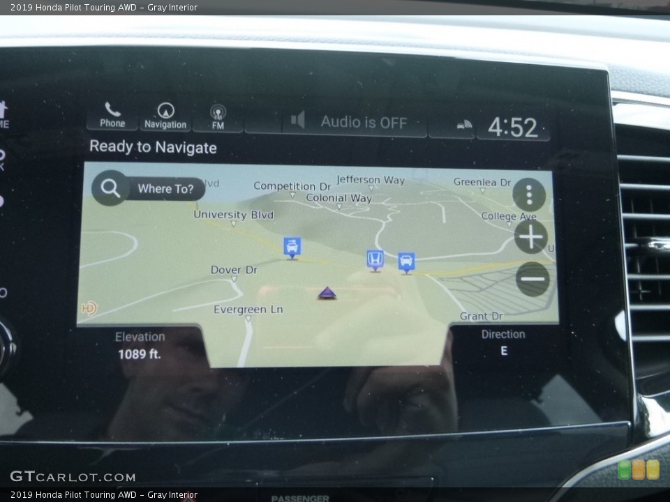 Gray Interior Navigation for the 2019 Honda Pilot Touring AWD #128605251