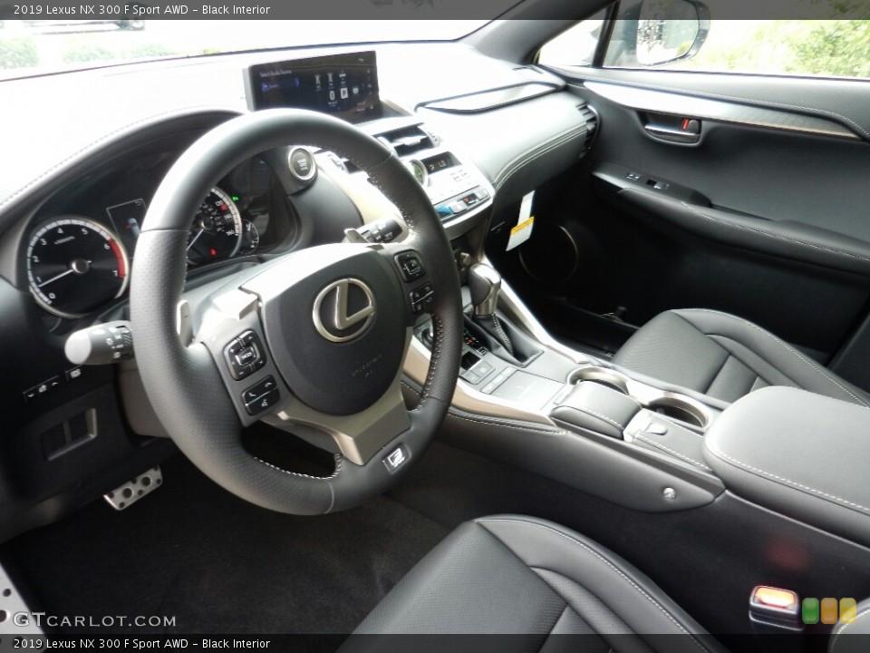 Black Interior Photo for the 2019 Lexus NX 300 F Sport AWD #128605740