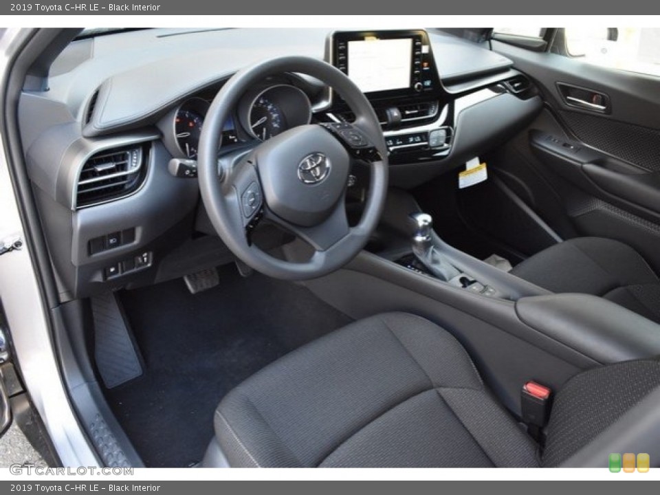 Black Interior Photo for the 2019 Toyota C-HR LE #128607699