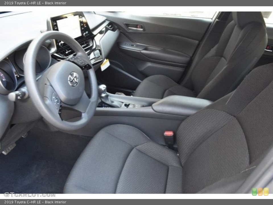 Black Interior Front Seat for the 2019 Toyota C-HR LE #128607717