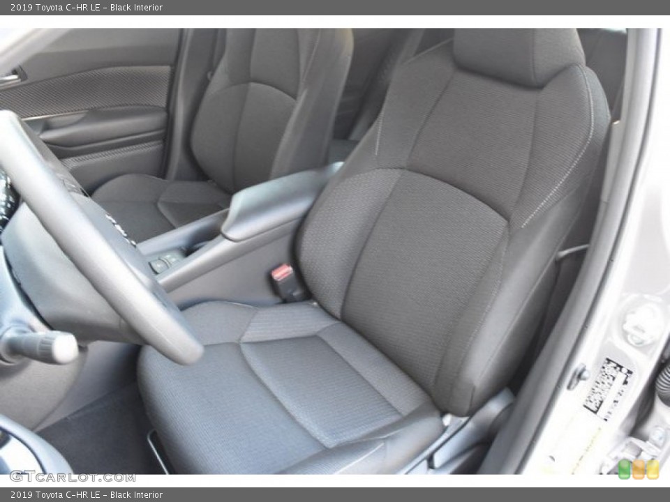 Black Interior Front Seat for the 2019 Toyota C-HR LE #128607729