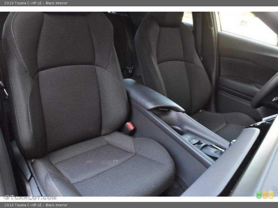 Black Interior Front Seat for the 2019 Toyota C-HR LE #128607822