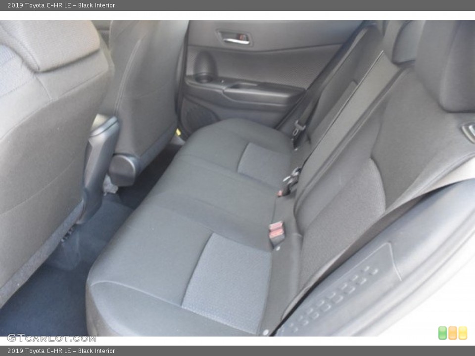 Black Interior Rear Seat for the 2019 Toyota C-HR LE #128607852
