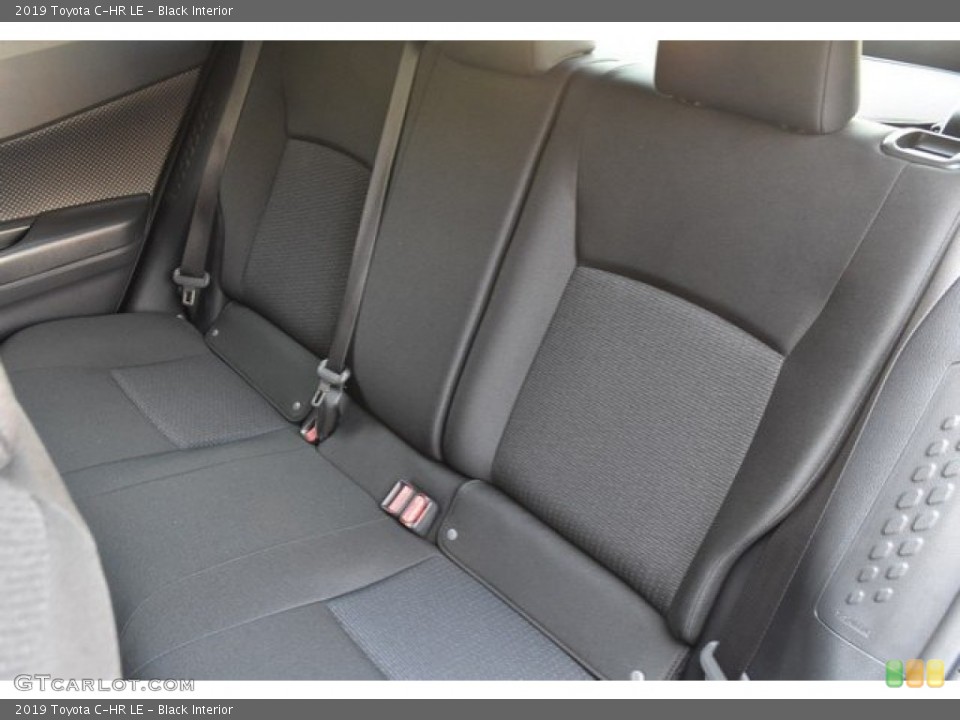 Black Interior Rear Seat for the 2019 Toyota C-HR LE #128607873