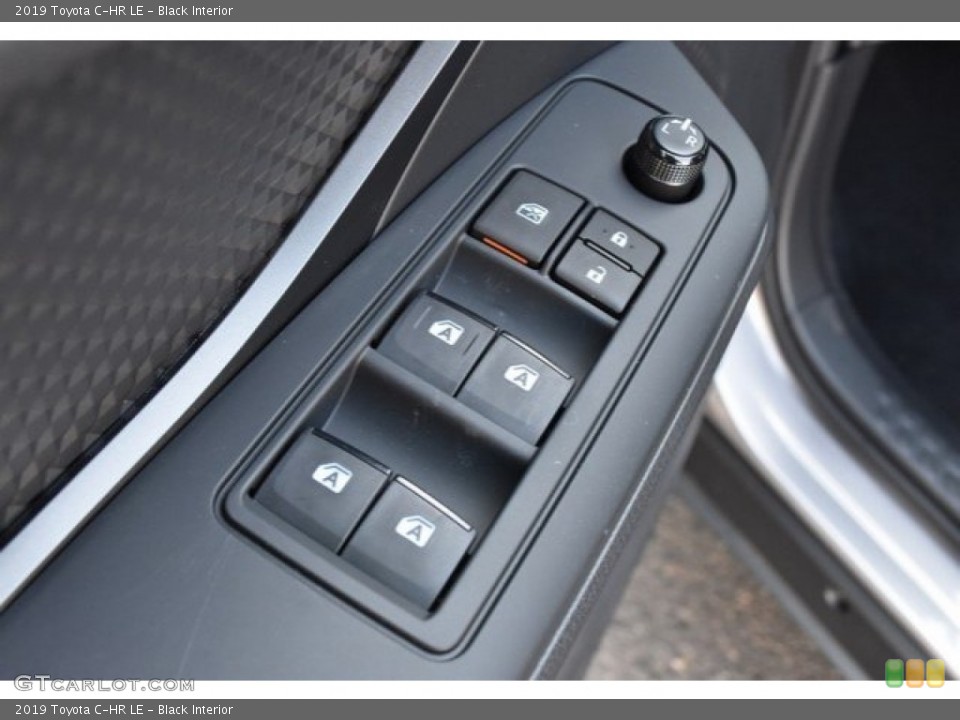 Black Interior Controls for the 2019 Toyota C-HR LE #128608021