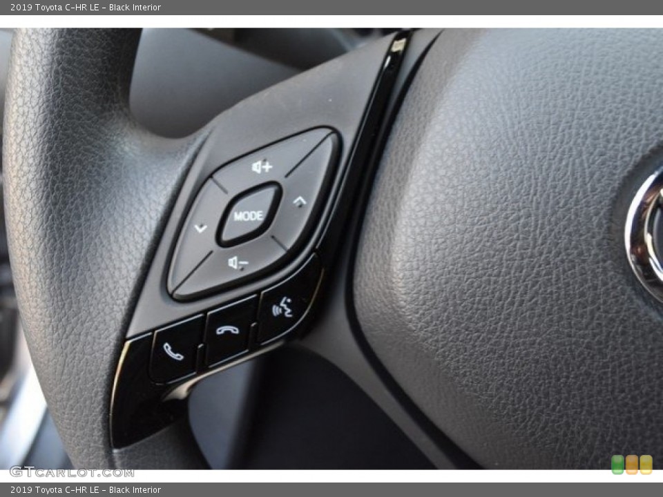 Black Interior Controls for the 2019 Toyota C-HR LE #128608056