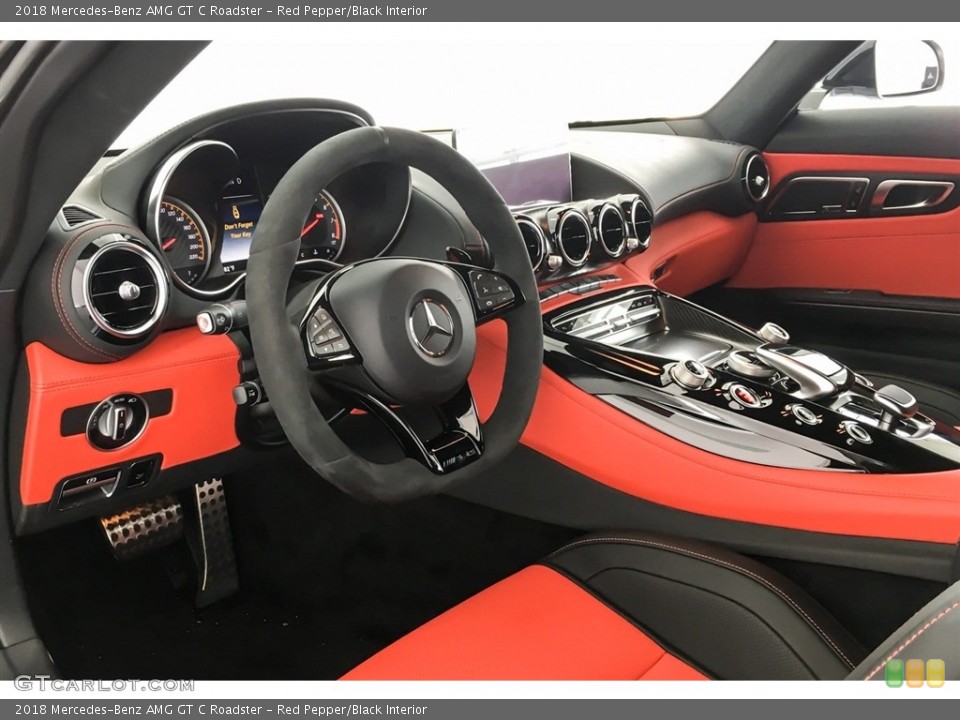 Red Pepper/Black Interior Front Seat for the 2018 Mercedes-Benz AMG GT C Roadster #128612763