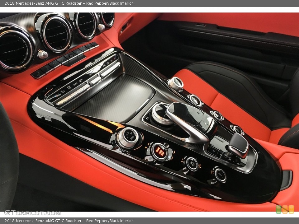 Red Pepper/Black Interior Controls for the 2018 Mercedes-Benz AMG GT C Roadster #128612784