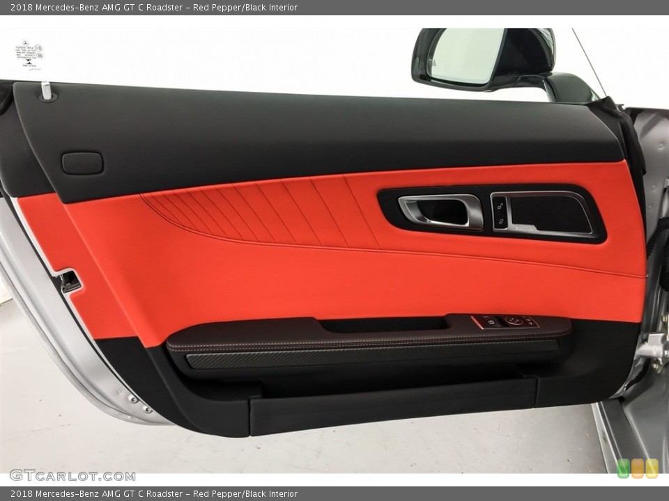 Red Pepper/Black Interior Door Panel for the 2018 Mercedes-Benz AMG GT C Roadster #128612839
