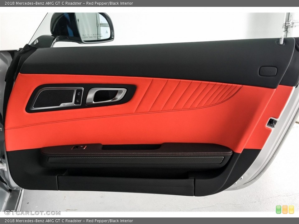 Red Pepper/Black Interior Door Panel for the 2018 Mercedes-Benz AMG GT C Roadster #128612934