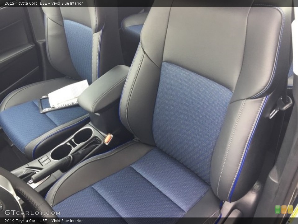 Vivid Blue Interior Front Seat for the 2019 Toyota Corolla SE #128614092