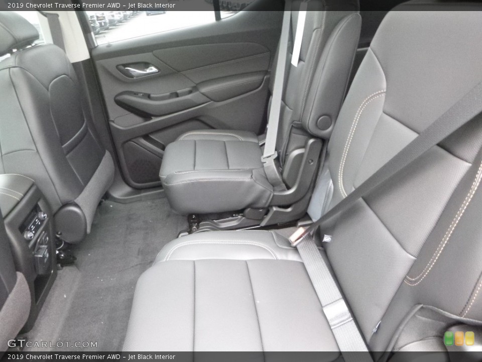 Jet Black Interior Rear Seat for the 2019 Chevrolet Traverse Premier AWD #128618028