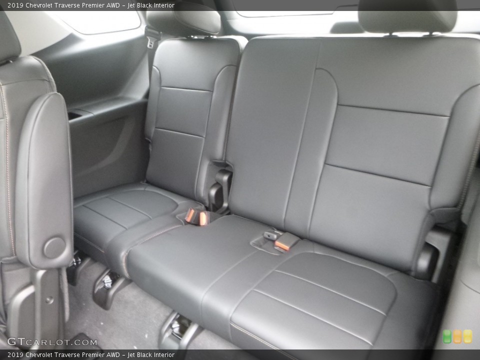 Jet Black Interior Rear Seat for the 2019 Chevrolet Traverse Premier AWD #128618043