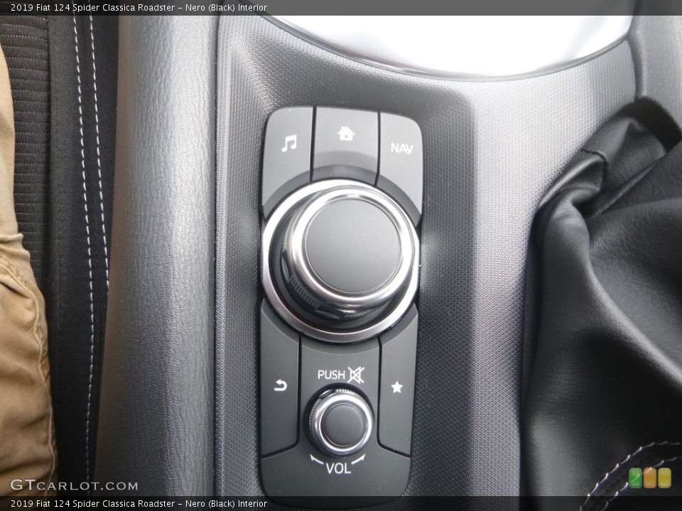 Nero (Black) Interior Controls for the 2019 Fiat 124 Spider Classica Roadster #128623461