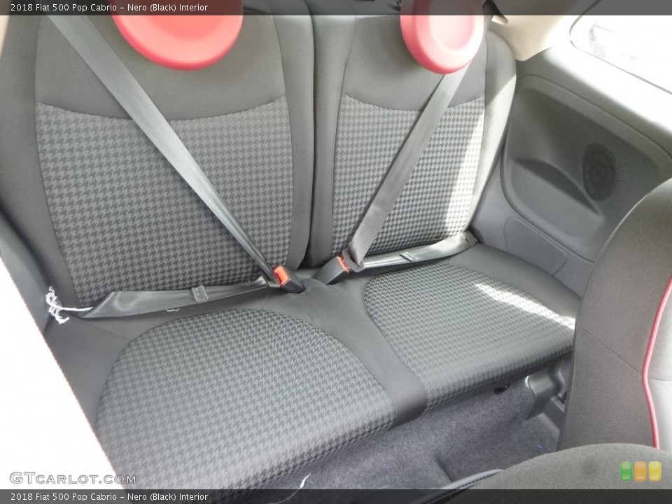 Nero (Black) Interior Rear Seat for the 2018 Fiat 500 Pop Cabrio #128623736