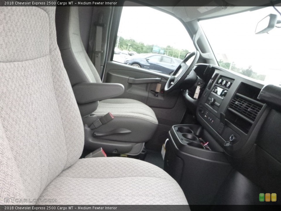 Medium Pewter Interior Front Seat for the 2018 Chevrolet Express 2500 Cargo WT #128625936