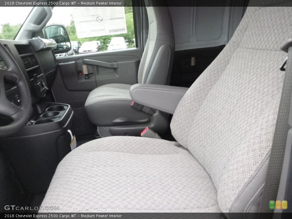 Medium Pewter Interior Front Seat for the 2018 Chevrolet Express 2500 Cargo WT #128626026