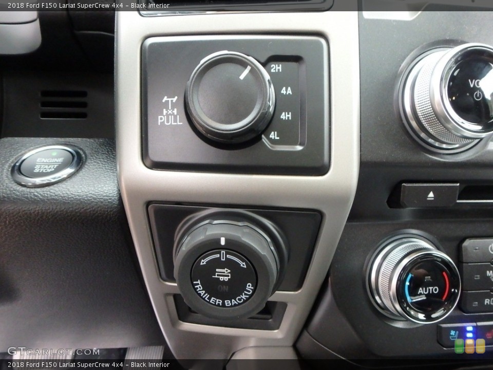 Black Interior Controls for the 2018 Ford F150 Lariat SuperCrew 4x4 #128640053