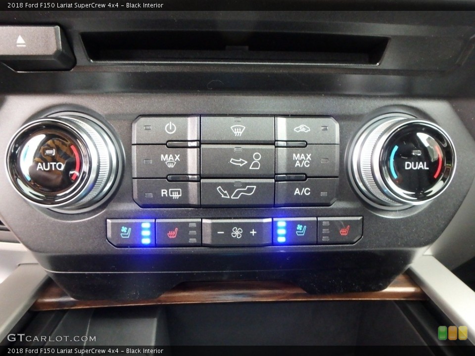 Black Interior Controls for the 2018 Ford F150 Lariat SuperCrew 4x4 #128640079