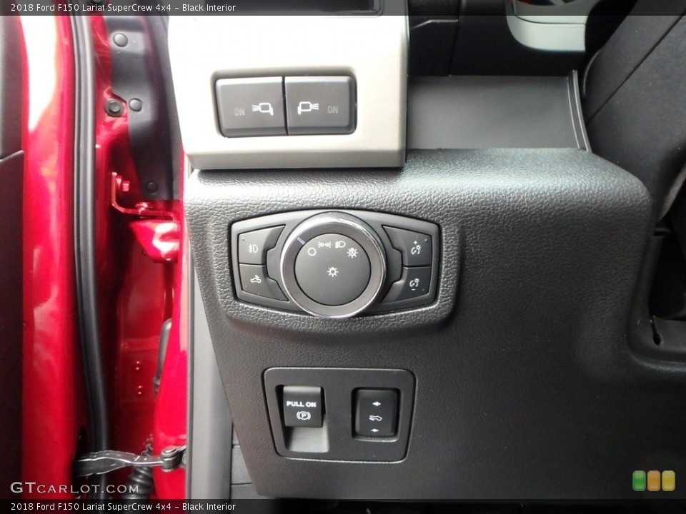 Black Interior Controls for the 2018 Ford F150 Lariat SuperCrew 4x4 #128640109