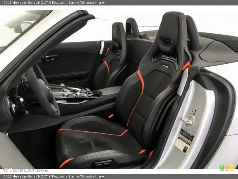 Black w/Dinamica Interior Front Seat for the 2018 Mercedes-Benz AMG GT C Roadster #128654299