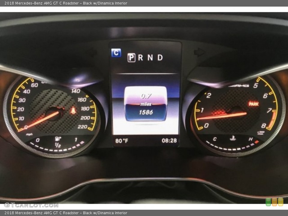 Black w/Dinamica Interior Gauges for the 2018 Mercedes-Benz AMG GT C Roadster #128654371