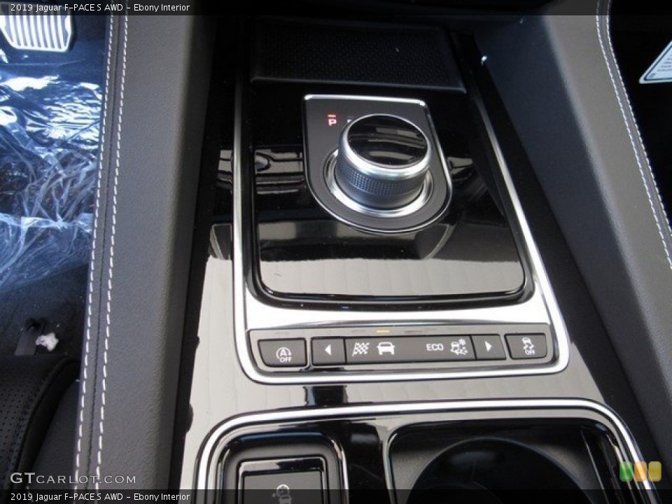Ebony Interior Transmission for the 2019 Jaguar F-PACE S AWD #128670220