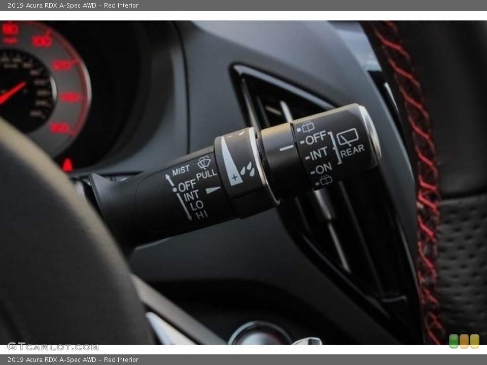 Red Interior Controls for the 2019 Acura RDX A-Spec AWD #128675805