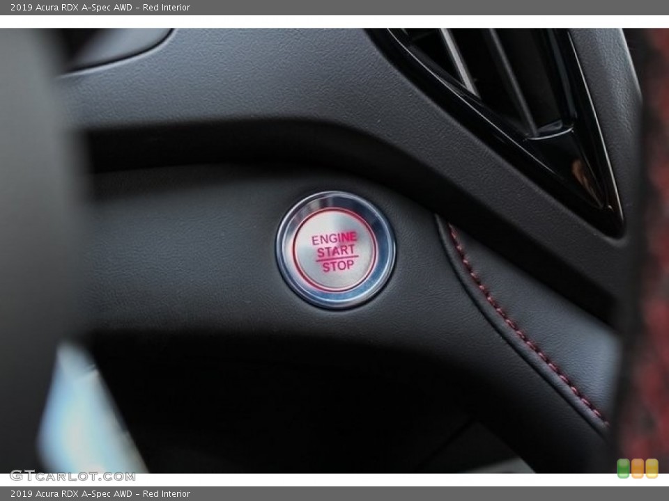 Red Interior Controls for the 2019 Acura RDX A-Spec AWD #128675819