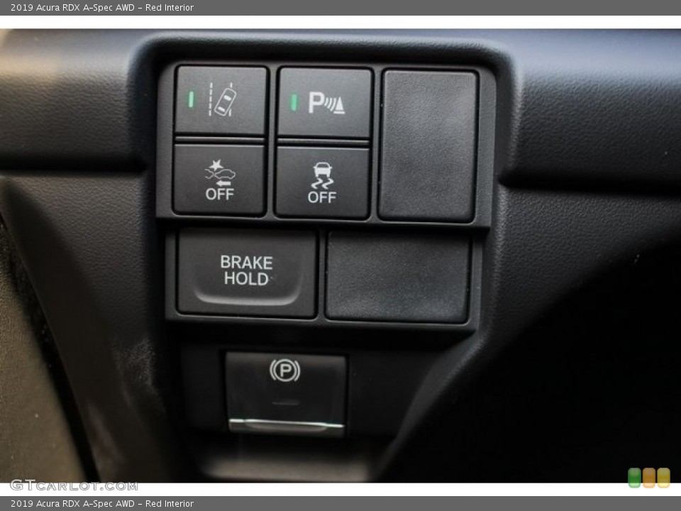 Red Interior Controls for the 2019 Acura RDX A-Spec AWD #128675850
