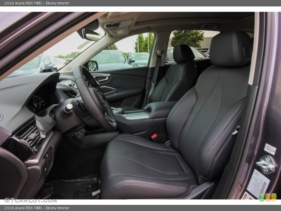 Ebony Interior Front Seat for the 2019 Acura RDX FWD #128678673